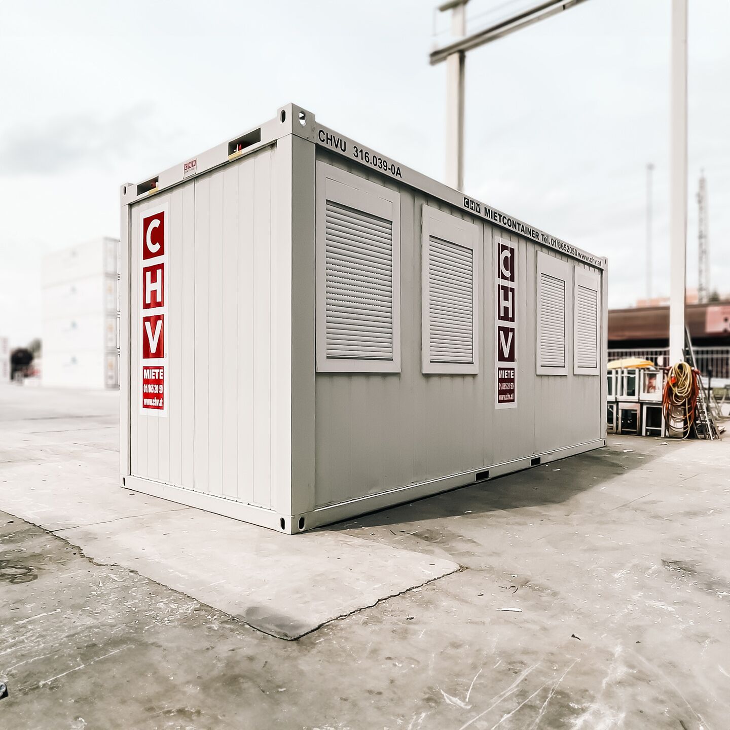 Rent or buy office container space solutions, ticket containers 6m 20-foot