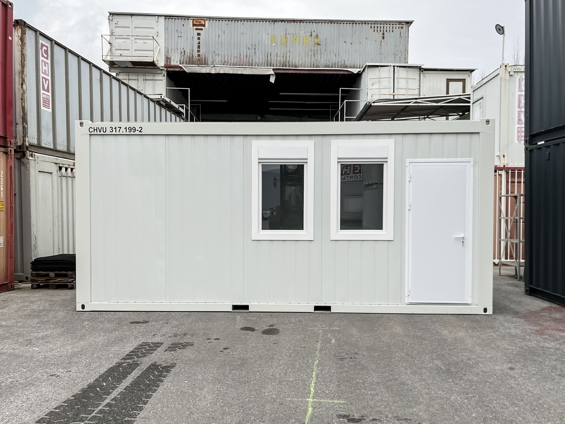 CHV office container with sanitary unit