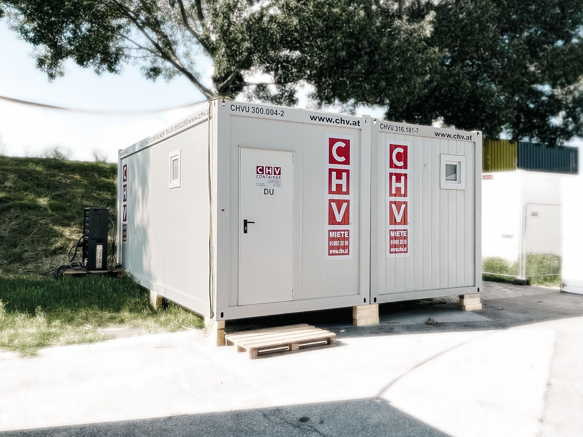 Buy or rent new CHV Containers 10 ft and 20 ft new shower containers