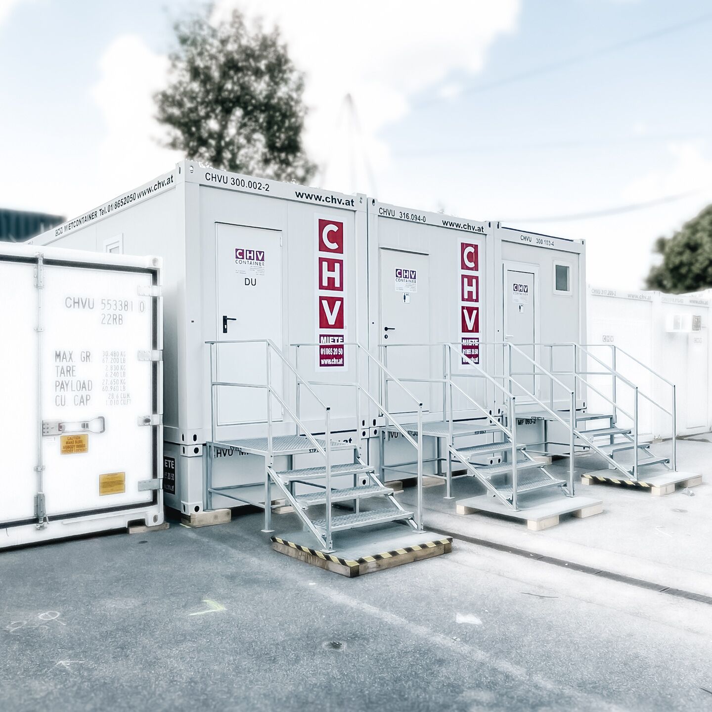 Buy or rent new CHV Containers 10 ft and 20 ft new shower containers