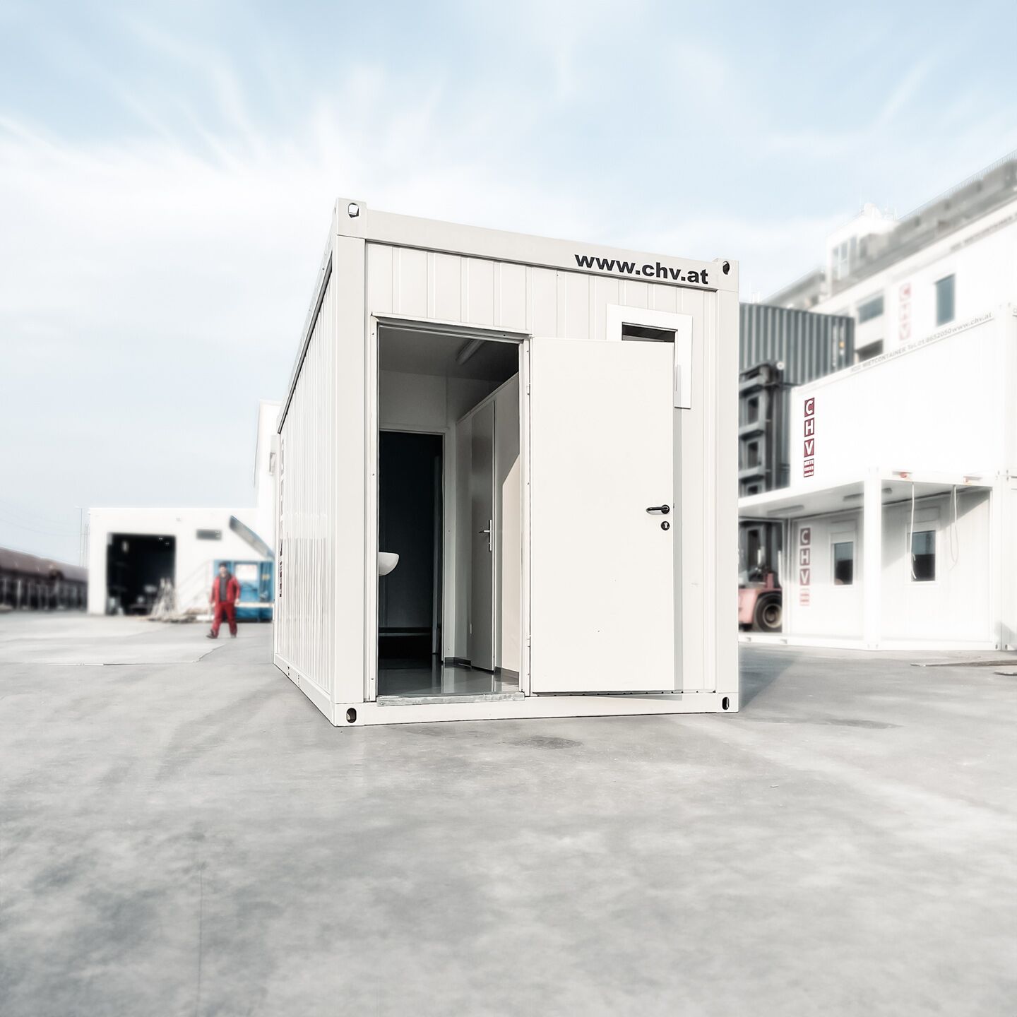 Sanitärcontainer Miete mit Dusche und WC kaufen oder mieten