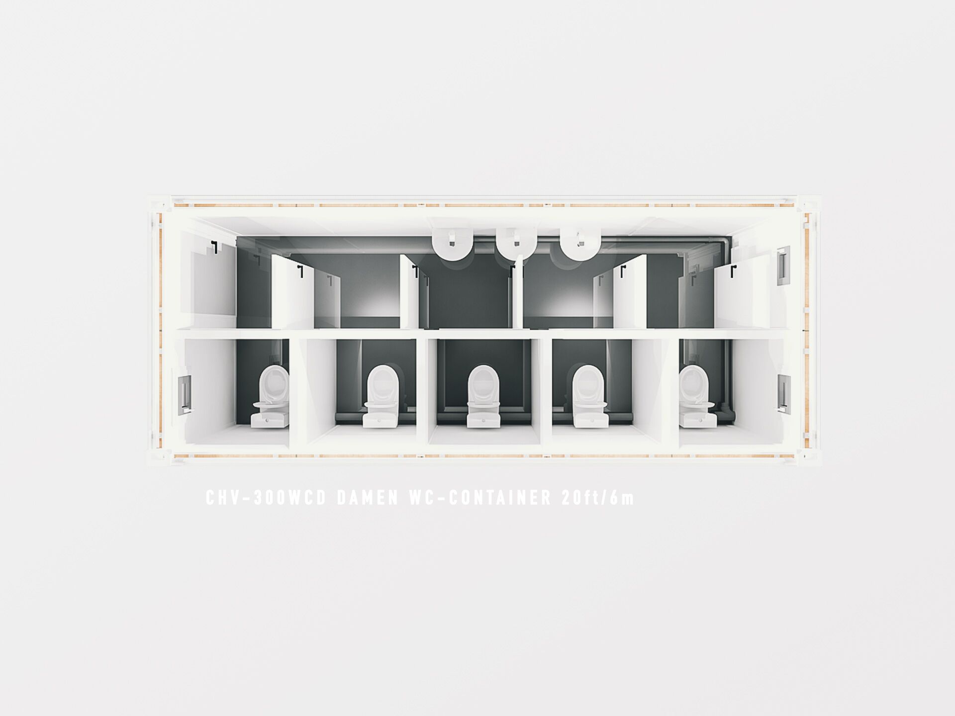 CHV 6 Meter Damen mobile Toiletten mieten oder kaufen