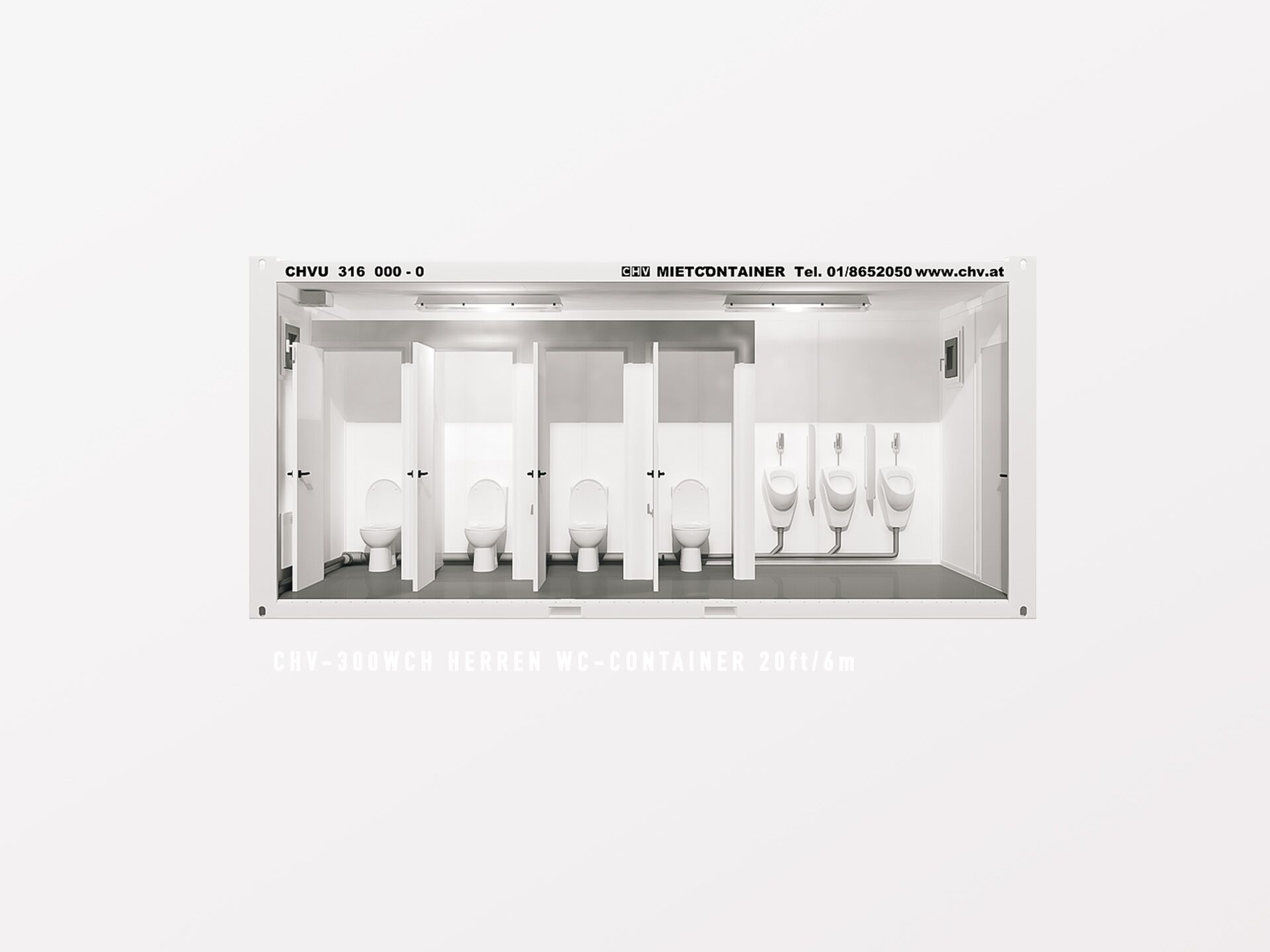 CHV Herren WC-Container mieten oder kaufen 20-Fuß