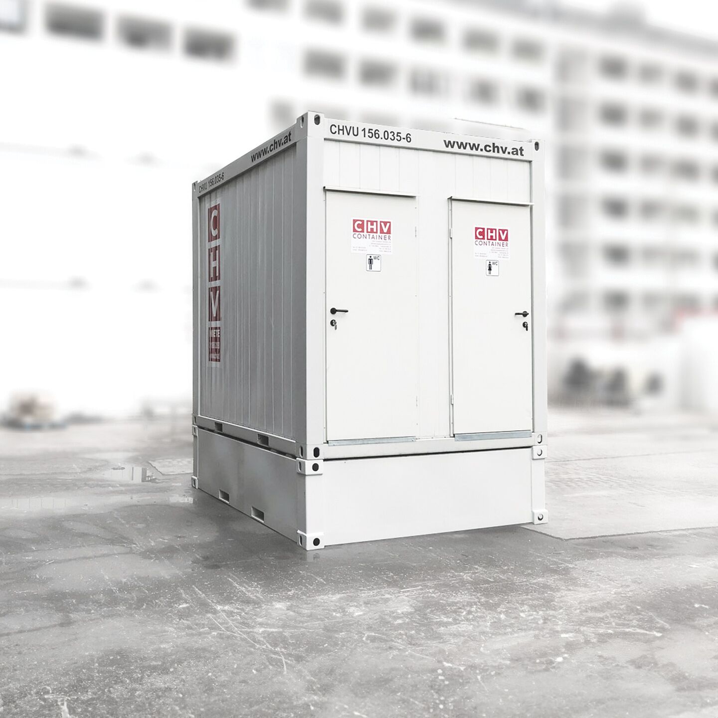 10 Fuß WC Container mieten Damen Herren mieten oder kaufen 10-Fuß