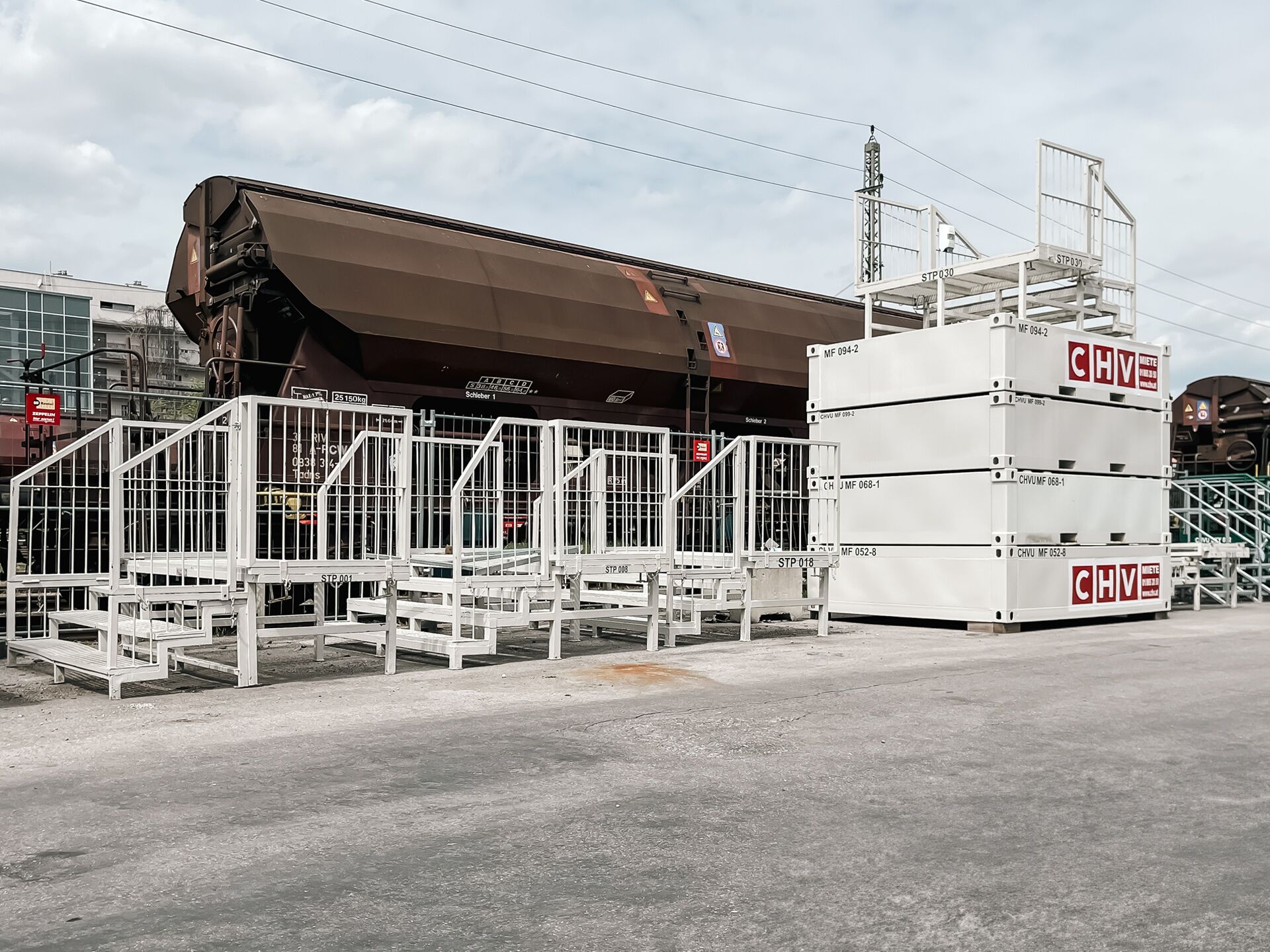 20 Fuß Container Abwassertank und Treppen