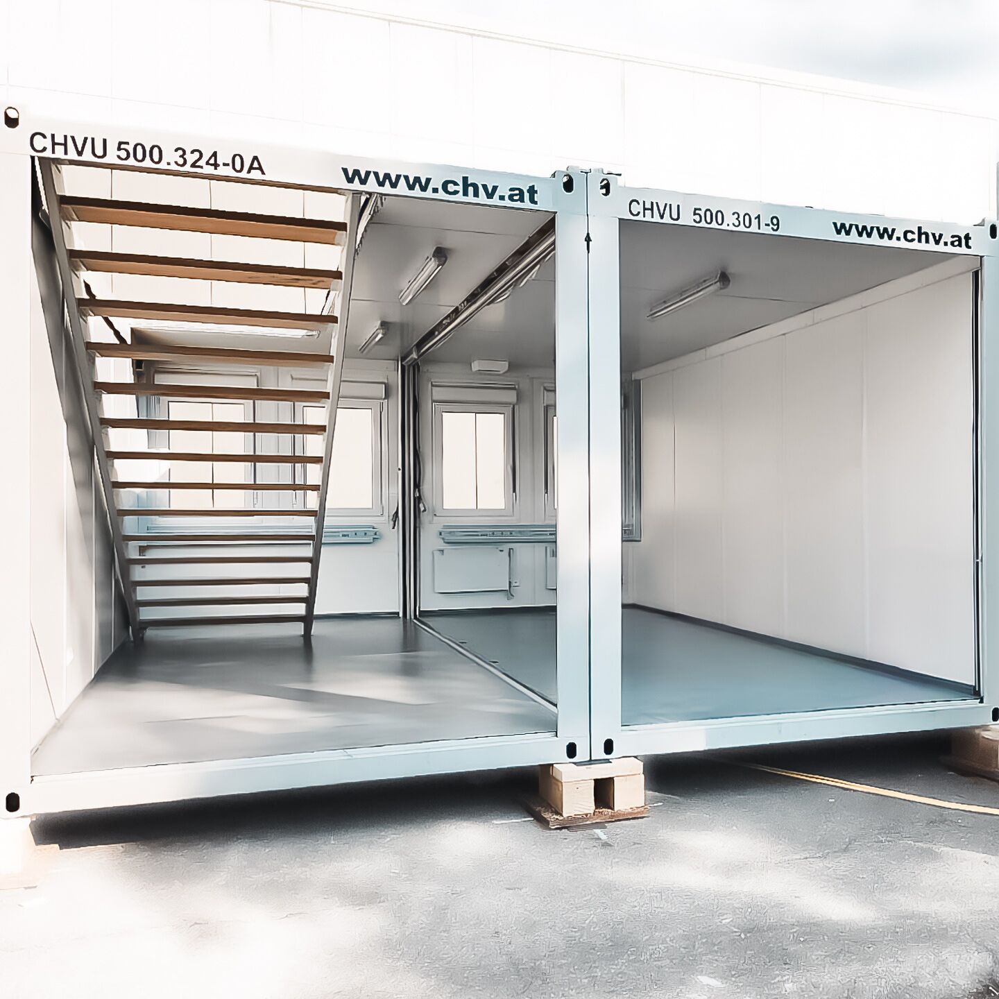 Treppen Container Doppelanlage bei CHV mieten statt kaufen